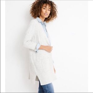 Madewell Kent Cardigan Sweater Heather Fog Sz XL